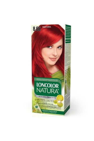 Loncolor Natura Hair Dye, Loncolor Natura, 8/66 Coral Red