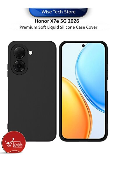 Wtech Honor X7e 5G 2026 Premium Soft Liquid Silicone Case Cover