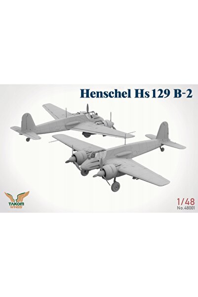 NO BRAND Takom 48001 Avion Henschel Hs 129 B-2 cu interior model 1/48