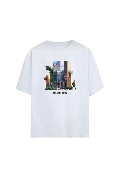 Grafftee Clothing تي شيرت قطني فاخر مطبوع بتصميم The Last Of Us للجنسين |   ت...