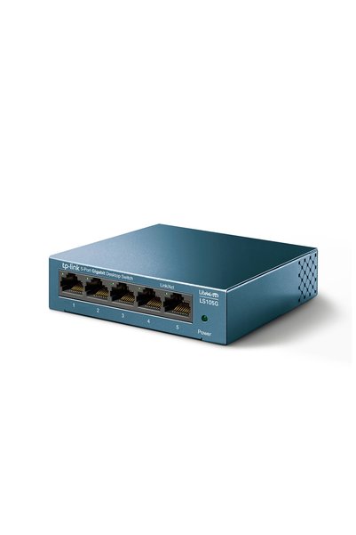 Tp-link Tl TP-LINK LS105G, Green Tech, 5 Port, GigaBit, Metal Kasa, Yönetilemez, Masaüstü Switch