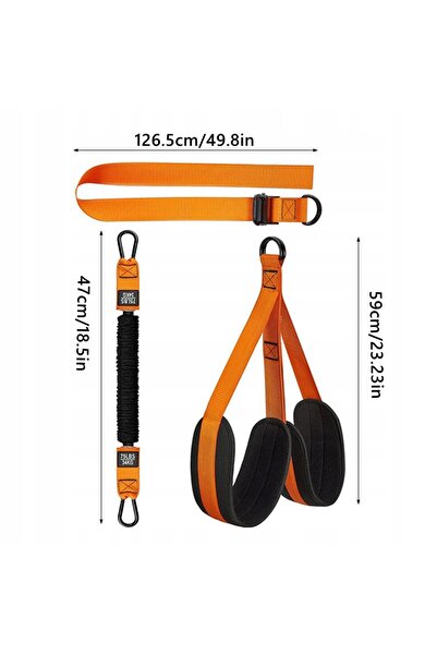 NO BRAND ACCESORII PENTRU BARA DE TRAȚĂRIE, CHINGI DE CAUCIUC 75-225 LBS, SET...
