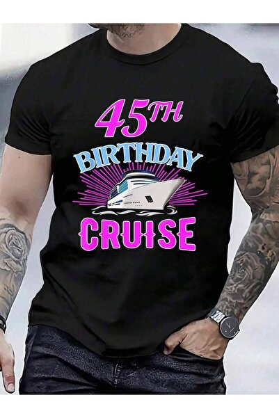 799 100% Cotton Awesome 45th Birthday Cruise Sailing Lovers Cruising Party T-...