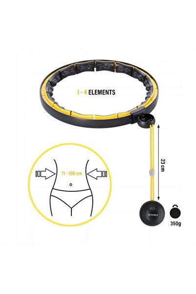 HMS Hula hoop cu țepi 43 cm negru