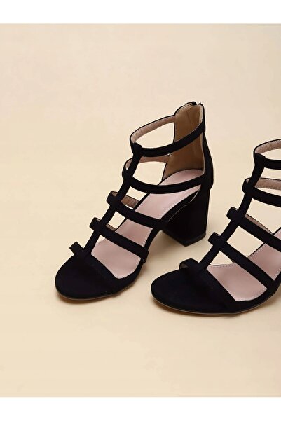 NO BRAND G07X012 Sandale clasice negre cu toc Shein 39