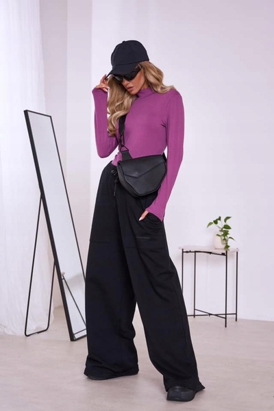 NO BRAND Pulover subțire de damă cu guler tip maletă 8111-05 R Xl/Xxl