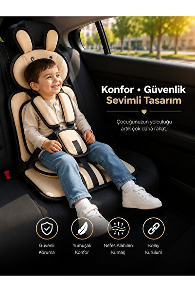 ARGALI CozyKid Bebek Çocuk Oto Koltuğu Emniyet Kemerli Destek Minderi