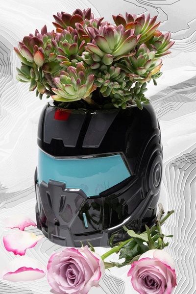NO BRAND Ghiveci ceramic în formă de cască N7 Mass Effect