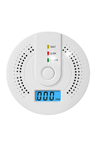 NO BRAND Detector de monoxid de carbon cu afișaj LCD pentru uz casnic