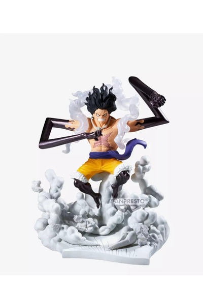 BANDAI One Piece Senkozekkei Monkey D. Luffy Gear 4 Banpresto Figure