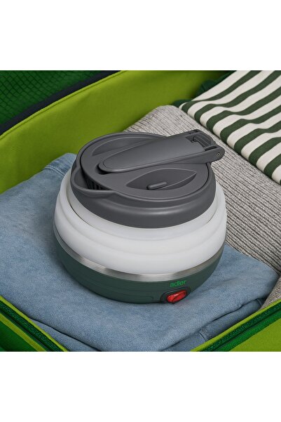 NO BRAND Fierbător pliabil de camping din silicon 0.6L 750W Avenido Av1384 Gri