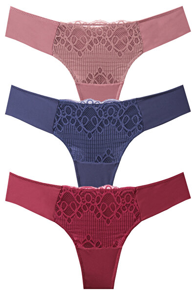 papatya lingerie دانتيل أمامي - سراويل داخلية برازيلية أنيقة مقطوعة بالليزر، ...