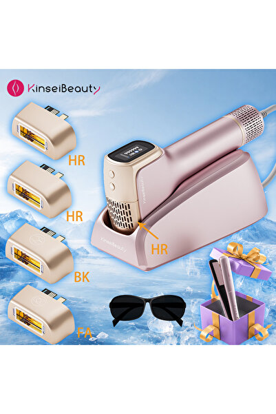 KINSEI BEAUTY جهاز T36 لإزالة الشعر بالليزر مع 5 عدسات HR HR HR BK FA 999999 ...