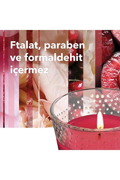 Glade Meyve Çiçek Buketi Kokulu Büyük Mum 204gr ve Aromaterapi Portakal ve Neroil Çiçeği Kokulu Çubuklu Od