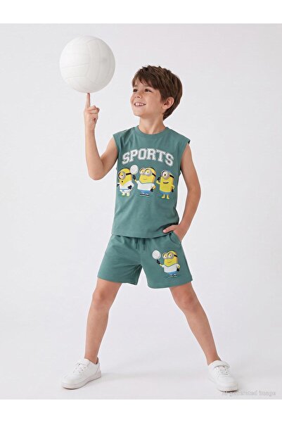 Minions 2-9 Years Old Shorts Set - Green
