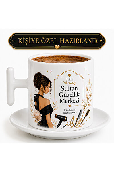 Sultan magnet hediyelik Kişiye Özel Güzellik Merkezi Tasarımlı 6’lı Porselen ...