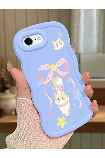 ucuc iPhone 7/8/SE 2020 2022 Uyumlu Mavi Silikon Kılıf Kamera Korumalı Darbe ...