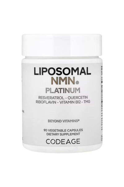 Codeage Liposomal Nmn Platinum Vitamin B12, Trans-Resveratrol, Quercetin 90 V...