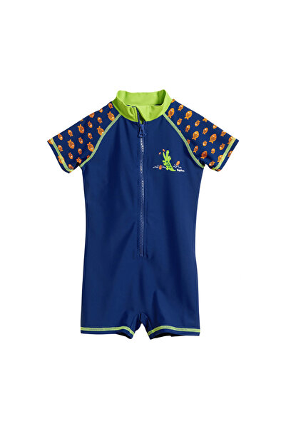 Playshoes Costum de baie pentru băieți cu imprimeu crocodil și protecție UV -...