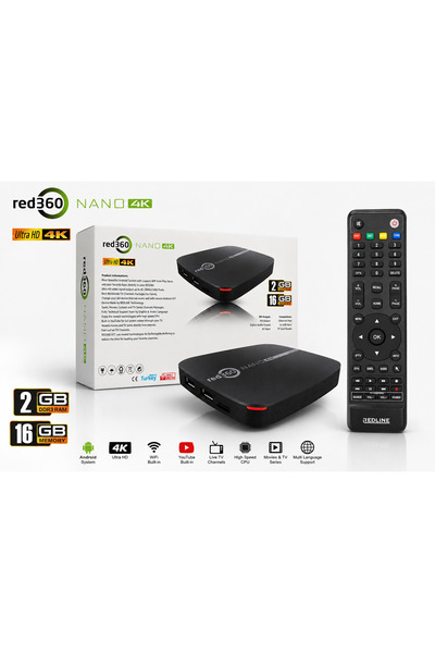 Redline RED 360 NANO ANDROİD TV BOX STİCK 2Gb Ram 16Gb Hafıza