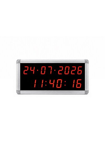 DİJİTAL SAAT TARİH-SAAT- 38 MM KIRMIZI LED EKRAN KUMANDALI TEK YÖNLÜ
