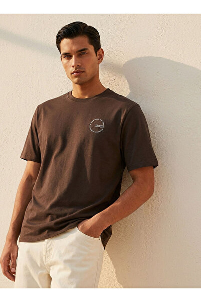 Lee Cooper Regular Fit Crew Neck Short Sleeves Logo Print T-shirt