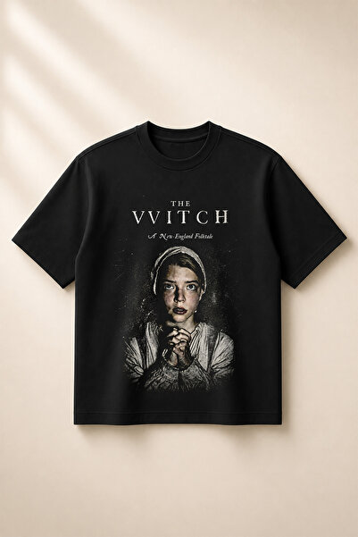 SVART WEAR The Witch Printed Oversize Boxy Cut Unisex 100% Cotton Tshirt (190...