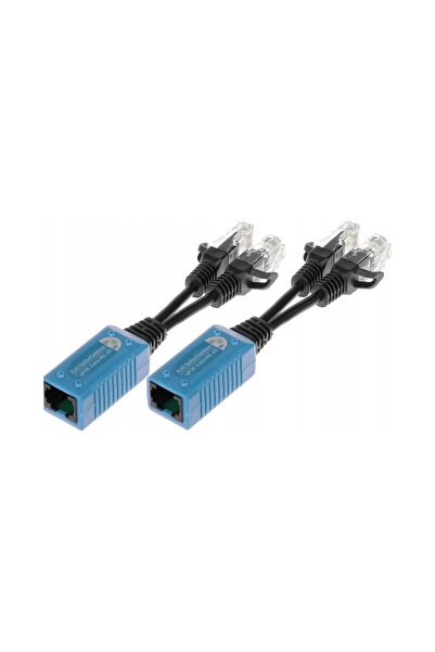 DeltaEvim Adaptor PoE pentru 2 camere pe 1 cablu, tip twist, 802.3af/at