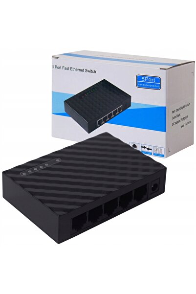 EDUPAZ Switch splitter comutator 5 porturi LAN Ethernet RJ45 5xRJ45 1000M 1GB