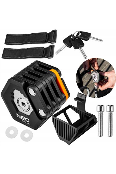 NEO Tools Antifurt bicicletă cu cheie, pliabil NEO