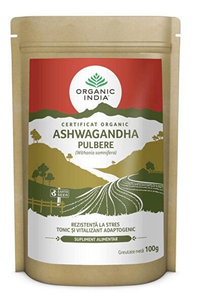 Organic India Organic Ashw.aga.nd.ha - 100 mg - Toz