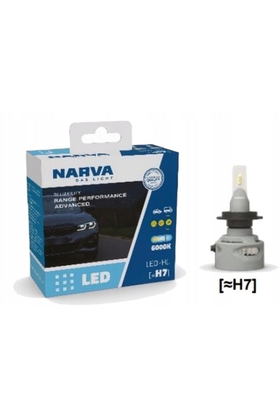 narvara Becuri LED LED H7 RPA NARVA RANGE POWER ADVANCED 6000K 12V/24V