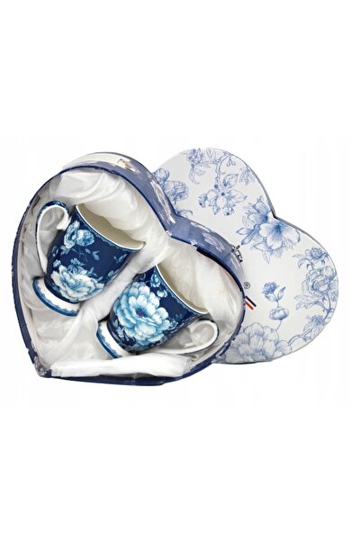 NO BRAND Set de porțelan de lux cu model artistic „Queen Isabell” – 2 cești