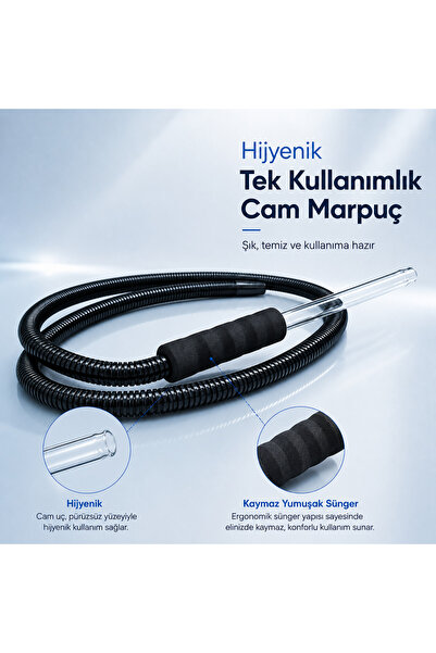 babylon shisha Tek Kullanımlık Cam Nargile Marpucu Şeffaf Ağızlıklı Hijyenik ...