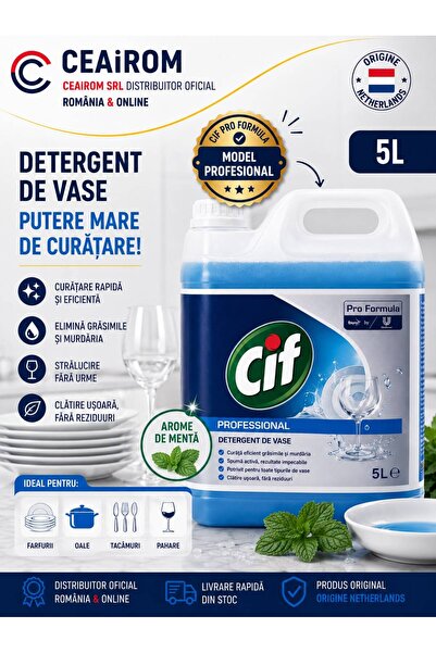 PRO FORMULA CIF PROFESSIONAL DISH DETERGENT MINT 5LT