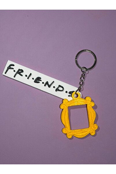 Lucylund Breloc cu cadru galben tematic Friends și accesoriu pentru geantă