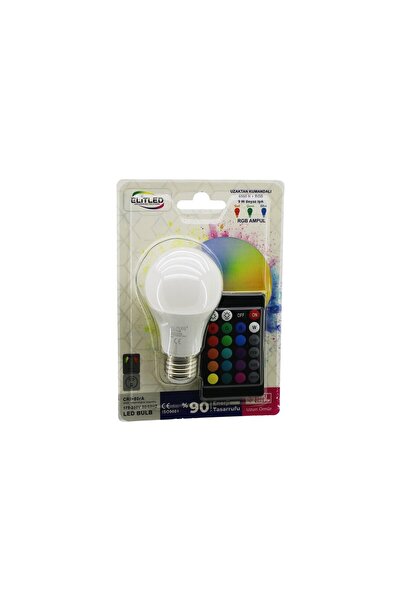 TTT Uzaktan Kumandalı Led Ampul - RGB Renkli - E27 Duy