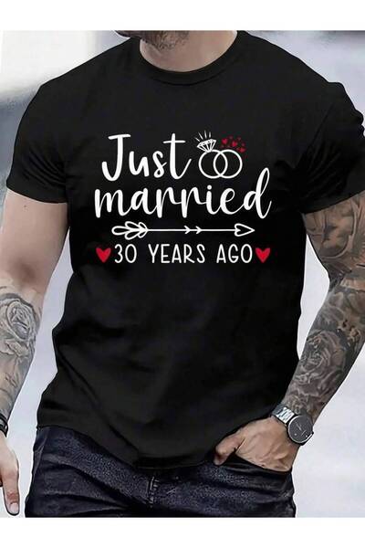 799 قميص قطني 100% للزوجين حديثي الزواج بتصميم مضحك للذكرى السنوية الثلاثين ل...