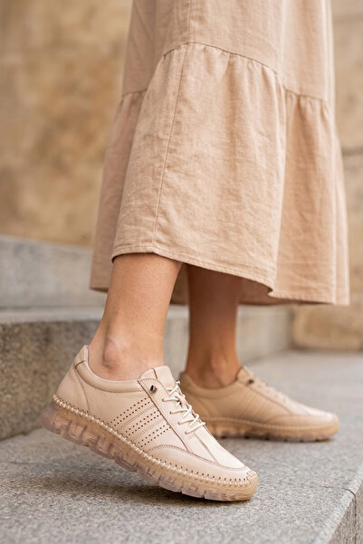 Solly Palovit 2016 Beige Genuine Leather Women's Shoes