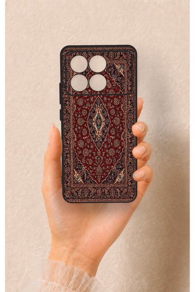 Vip Case حافظة سيليكون بنمط سجاد Acem متوافقة مع Poco X6 Pro