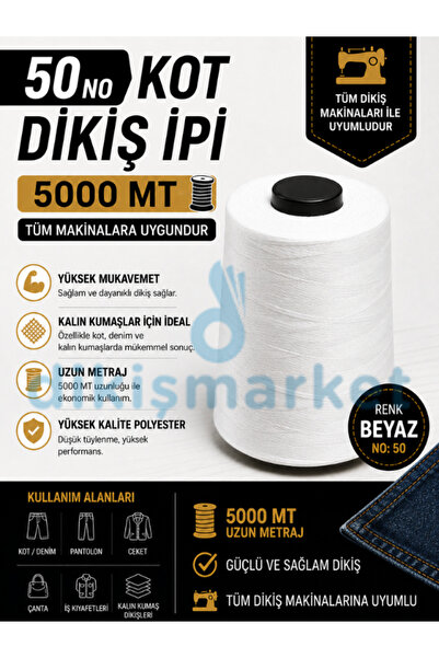 dm dikişmarket Dikiş makinaları için 50 No / Kot