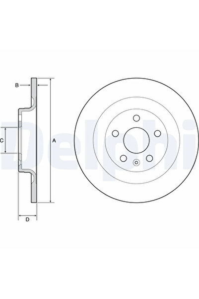 DELPHİ Set Discuri Frana Volvo S90 2/V60 2/V90 2 Volvo Asia S90 2016-2023