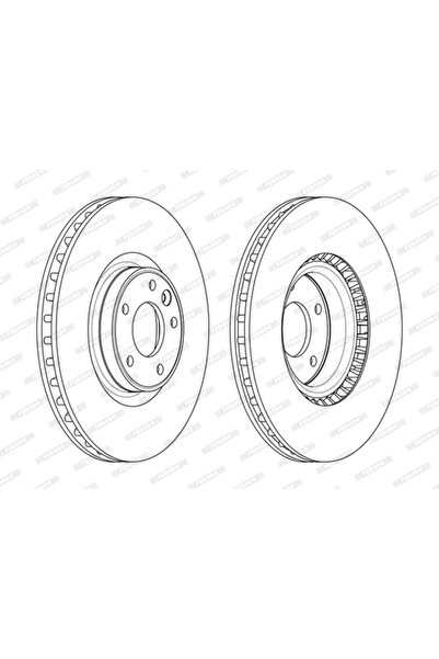 FERODO Set discuri frână Land Rover Discovery 5/Range Rover 4/Range Rover Spo...