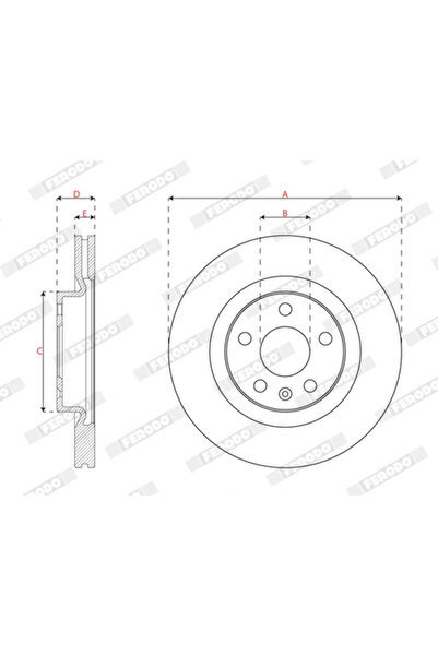 FERODO Set Discuri Frana Volvo XC40 2017-2023