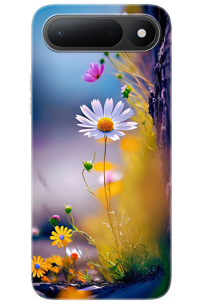 TECNO Spark 50 5G (KN8) Uyumlu Kılıf Desen Baskılı Silikon Papatya Seri STK:1...
