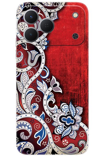 TECNO Spark 50 4G (KN4n) Uyumlu Kılıf Desen Baskılı Silikon Vektör Tasarım ST...