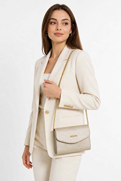 Armine C14-26Y Women's Hand and Shoulder Bag Gold