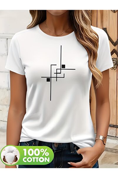 puolikuu Unisex Comfortable Fit Tshrit Printed Tshirt