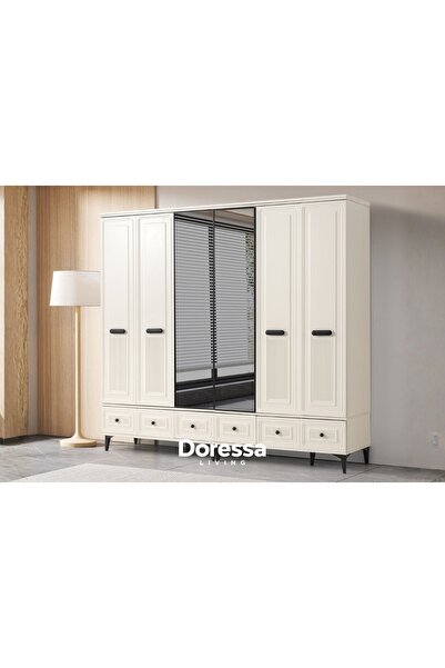 Doressa Living Laska 6 Kapılı Gardırop