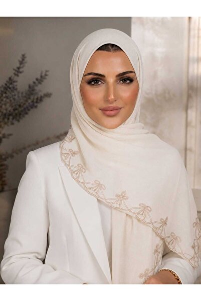 Veil Designer طرحه بوال ياباني بتطريز ثلاثة اطراف 190*60